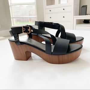 Refresh Black Platform Sandal